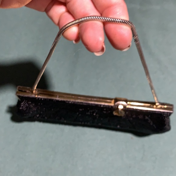 Vintage black beaded clutch - Picture 8 of 15